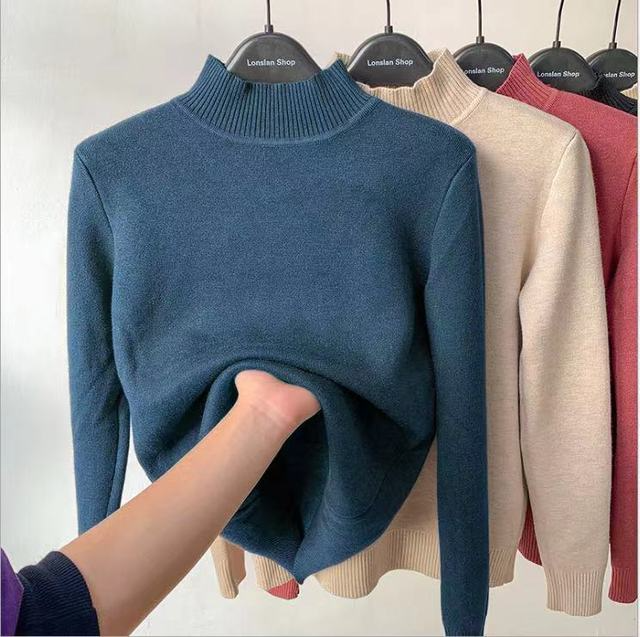 Blusa de Veludo Quentinha - Não passe Frio esse Inverno - (Metade do Preço + Frete Grátis)