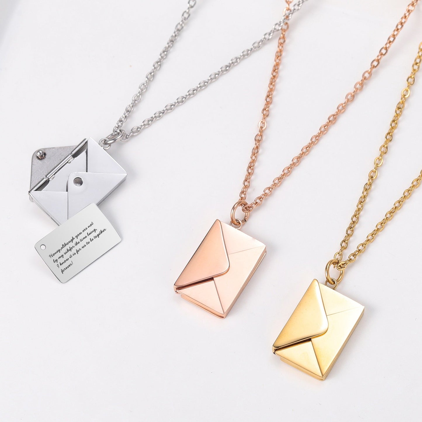 Colar Cartinha - Pingente com Carta Personalizável