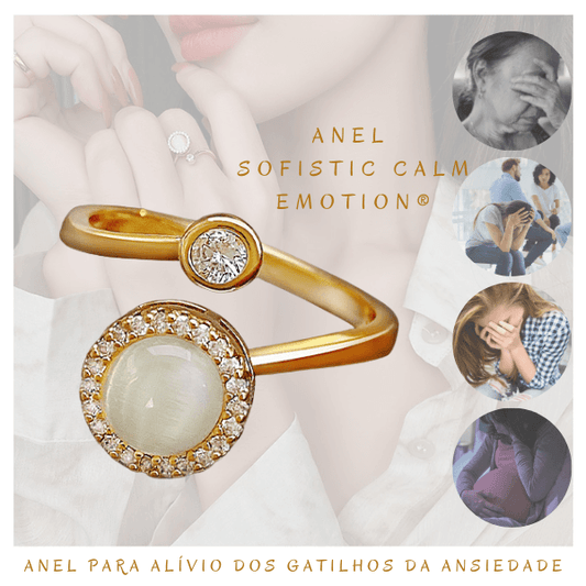 Anel de Controle de Ansiedade Calm Emotion® - Nunca Mais Sofra com crises de ansiedade / 50% OFF + Frete Grátis /