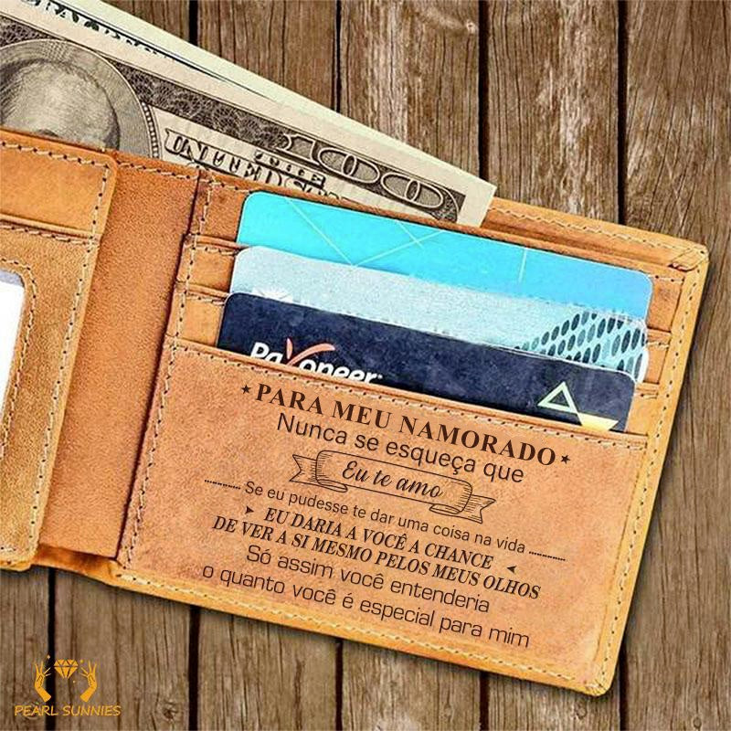 Carteira 02 - Carteira De Couro Pra Presentear Seu Amor - Mostre Quanto Você O Ama - Promoção Apenas Hoje + Frete Grátis!