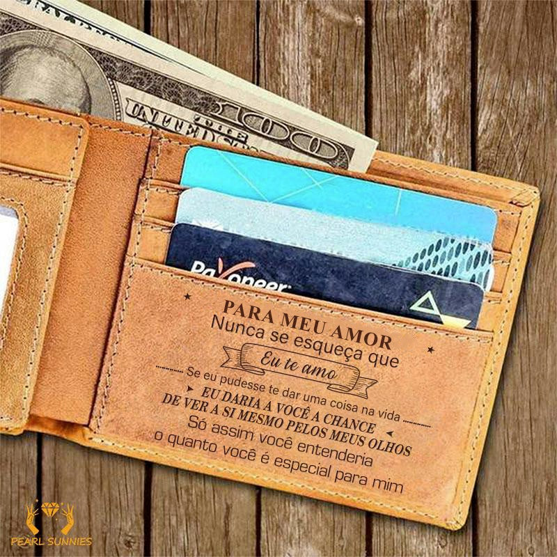 Carteira 02 - Carteira De Couro Pra Presentear Seu Amor - Mostre Quanto Você O Ama - Promoção Apenas Hoje + Frete Grátis!